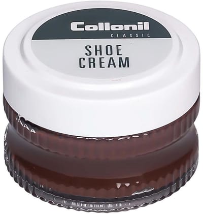 2 Glazen potjes schoenpoets Chocolade bruin | Collonil shoe cream Coca mid Bruin | kleur 307 | 2 x 50 ml | voordeelaanbieding