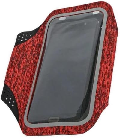 Sportarmband Geschikt voor Samsung Galaxy S10+ / S10 / S10e Fabric/Stof - Grijs / Rood