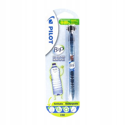 PILOT B2P Gelpen Zwart 0.5mm - Gemaakt van Gerecyclede Flessen