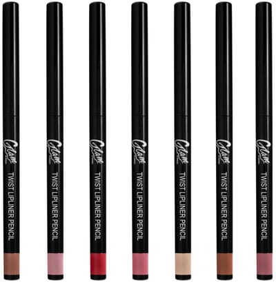 Glam of Sweden - Set met 7 tinten Lippotlood - Draaibaar - Twist Lipliner Pencil - Chocolate - Dark Nude - Nude - Pink - Mauve - Light Pink - Red / Bruin - Roze - Rood - 7 Stuks