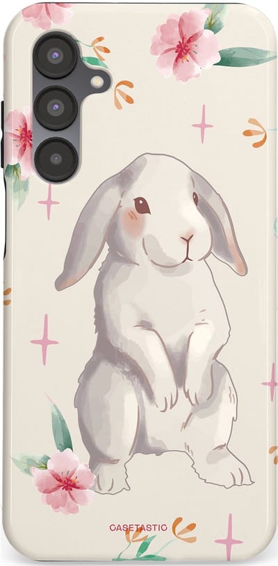 Casetastic Hoesje Geschikt voor Samsung A16 - Stijlvolle Beschermende Duo-layer Case - Klein konijntje