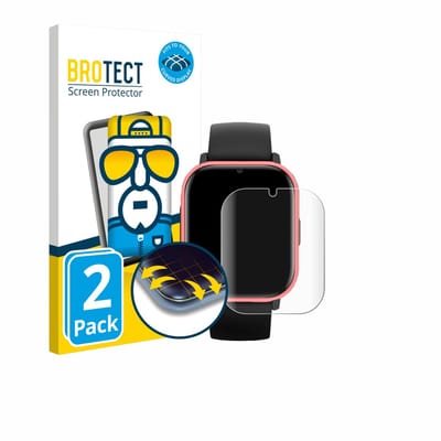 BROTECT - Screenprotector voor PAJ GPS Tracker Kids - Folie Beschermfolie transparant volledig dekking - 2 Stuks