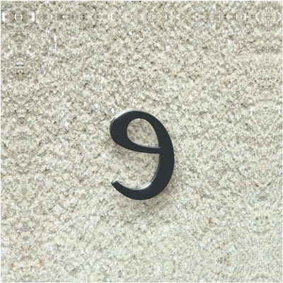 Huisnummer Letter - Adres Aanduiding - Huis Herkenning - Roestvrij Staal - 30 cm - Antracietgrijs