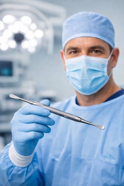 Belux Surgical Instruments /Tandheelkundige Implantaten- Chirurgisch-Periostale Elevators Molt -Intrekken van Gingivaal Weefsel-16cm - RVS