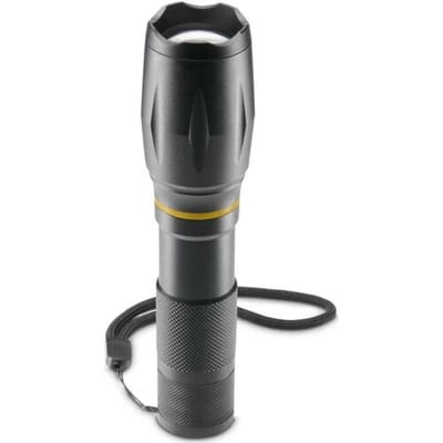 Hama Zaklamp - W200 - 200lm - incl. 3x AAA batterijen - Alumimium - 3 standen + Zoom - Zwart
