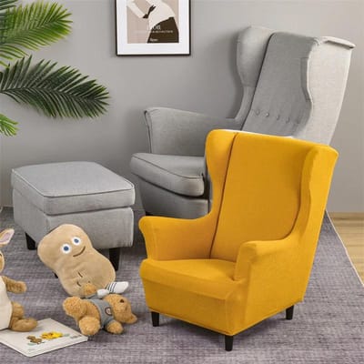 Kindermaat Oorfauteuilhoes Klein Jacquard Oorfauteuilhoezen Elastische Spandex Fauteuilhoes Meubelbeschermer Hoeslaken gray