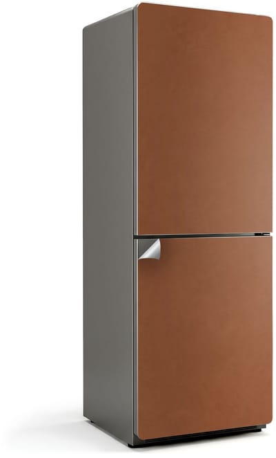 Wallfluent Koelkaststickers - Bruin Koelkast Folie - 70 cm x 190 cm - Bruin Koelkaststickers - Waterdichte Koelkast Sticker - Koelkast Decoratie - Koelkast Decoratie Stickers - Koelkast Cover