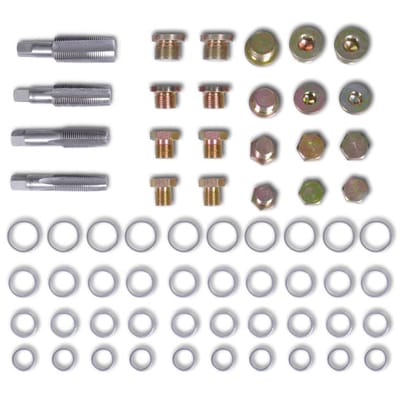 vidaXL Olieaftapplug-reparatieset M13 M15 M17 M20 64-delig
