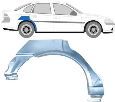 Reparatiepaneel achterspatbord voor Opel Vectra B 1995-2002 / Rechts