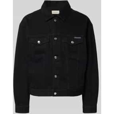 Jeansjack met borstzakken en Labeldetail