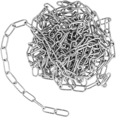 Duurzame 6 meter lange 3 mm metalen ketting voor ophangen, ronde schakels, ideaal voor hangstoelen en tuinprojecten