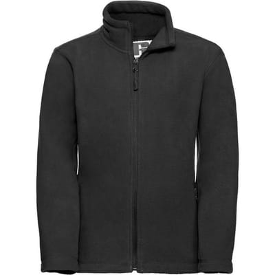 Russell Kinder/Kids Fleece Jas (Zwart)