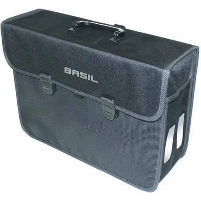 Basil Malaga Enkele fietstas - Zwart - 17 Liter
