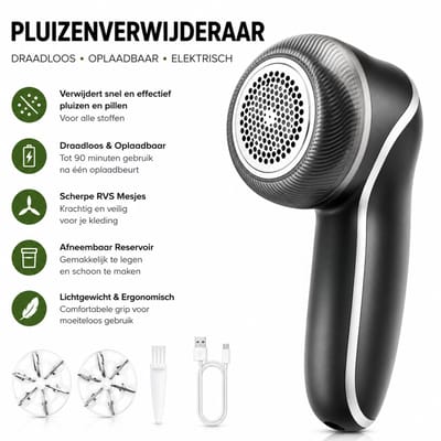 Enluxe Pluizenverwijderaar Draadloos Oplaadbaar Elektrisch | Ontpiller en Pluizendief voor Kleding, Truien, Dekens en Meubels | Kleding Ontpluizer