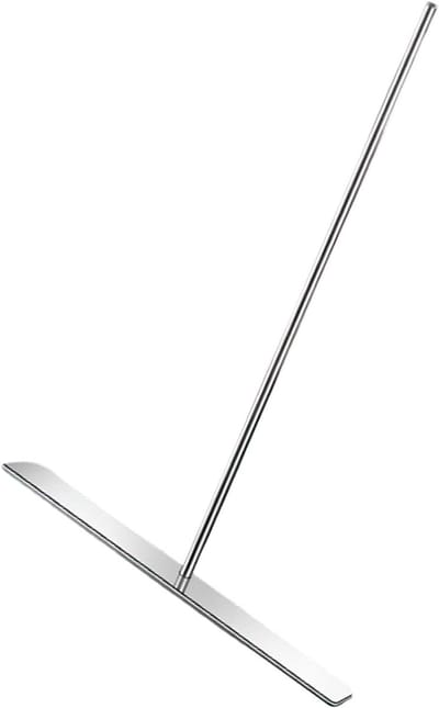 Crêpe Spreider - Pannenkoekenmaker - Gelijkmatig Beslag - Verlengd Handvat - 25.5cm Lengte - Zilverkleurig