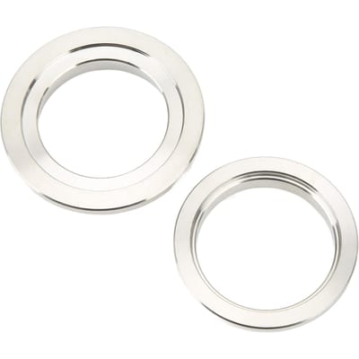 44mm Wastegate Flens Set Roestvrij Staal Inlaat Uitlaat V Band Las Kit Vervanging voor TIAL MV‑R MVR VBAND white