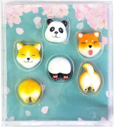 Omgoods - Set van 6 Decoratieve Magneten - Schattige Dieren Magneten voor Fridge Decoratie
