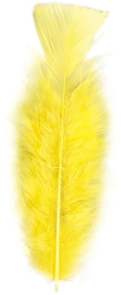 Widmann Sierveren - 150x - geel - 17 cm - knutselveertjes - DIY/decoratie/hobbymateriaal