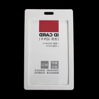 ID-kaarthouders - Badgehouders Pasjes - Evenementen Bezoekers - Stijve PVC Bescherming - 110 mm x 68 mm - Wit