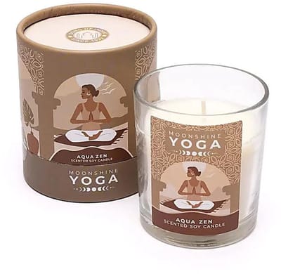 Song of India - Moonshine Yoga Kaars - Aqua Zen - Soja Geurkaars - Frisse Geur