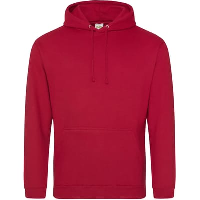 Just Hoods College Hoodie JH001 - Fire red - 3XL