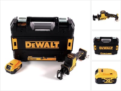 DeWalt DCS 369 NT accu-reciprozaag 18 V + 1x accu 5,0 Ah + TSTAK - zonder oplader