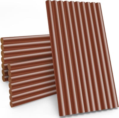 Bruine Lijmsticks - Hotmelt Staven - Ambachtelijke Projecten - Sterke Hechting - 24 stuks 11mm x 20cm - Bruin