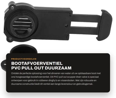 Dailygoods- Afvoerventiel PVC - Afvoerventiel voor opblaasbare rubberen boot - Duurzaam - Eenvoudig te gebruiken - Waterdicht - Lange levensduur - Bootafvoer