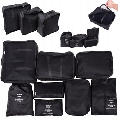 BK MAX Serie - Reisorganizer - 8 Stuks - Waterdicht - Nylon