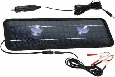 Draagbaar Zonnepaneel - Druppellader Onderhoud - Batterij Onderhouden - Hoge Efficiëntie 22% - 20W - Zwart