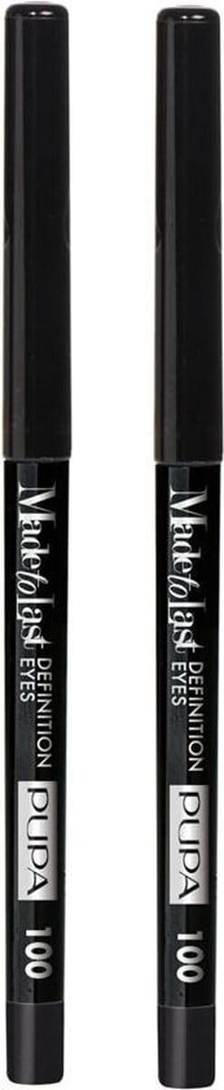 2 stuks Pupa Milano Made To Last Definition Eyes Oogpotlood - voordeelpak - 100 Deep Black