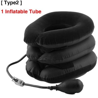 Oreiller de cou gonflable pour le voyage Traction cervicale Correction de la posture Attelle d'étirement souple Soulagement de la douleur