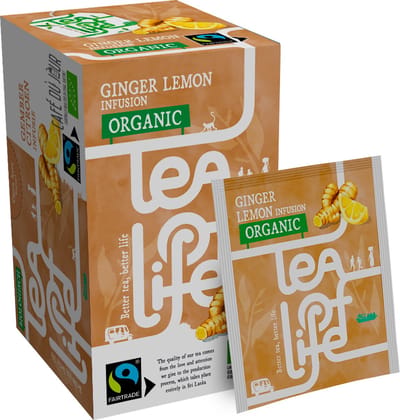 Ginger Lemon Infusion - Biologisch & Fairtrade - Tea of Life - 25 theezakjes