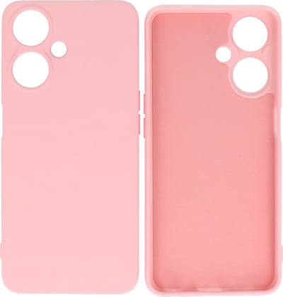 Hoesje Geschikt voor OPPO A59 5G - Fashion Telefoonhoesje Backcover - Siliconen Hoesje - Roze