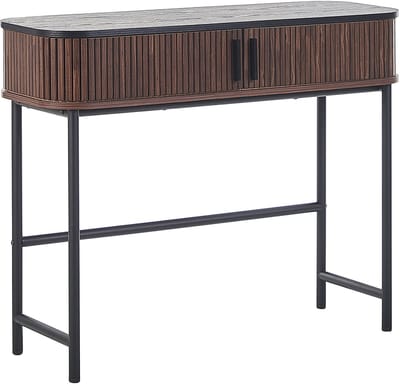 JOSE - Consoletafel - Donkere houtkleur - Vezelplaat