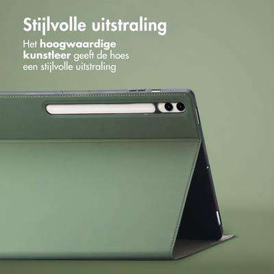 Accezz Tablet Hoes - Geschikt voor Samsung Galaxy Tab S10 Plus / Galaxy Tab S9 11.0 inch FE Plus / Galaxy Tab S9 11.0 inch Plus - Classic Tablet Case - Groen