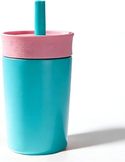 Geïsoleerde Kinderbeker - Waterfles Peuter - Hydratatie Onderweg - Dubbelwandig Geïsoleerd - 350 ml - Hemelsblauw