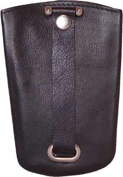 Leather Design Klok Sleuteletui Zwart