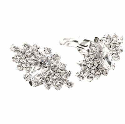 Schoenclips -Quinty -zilverkleur - trouwen-Charme Bijoux