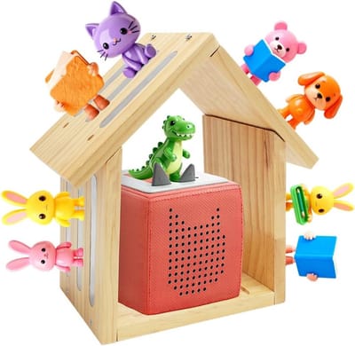 Magnetische Wandplank van Hout, Zwevende Planken voor Kinderkamer, Decoratie en Verzamelobjecten in Huisvorm