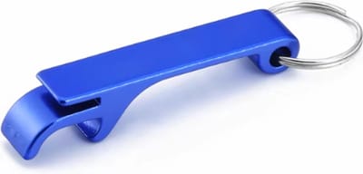 Scoby - Sleutelhanger met Bierflesopener - Cadeau Flesopener - Keychain Bottle Opener - Blauw
