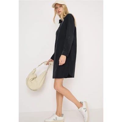 Corduroy jurk in effen kleur