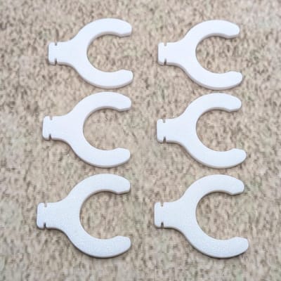 Vervangende Clips - Bevestigingsclips Radiator - Radiator Reparatie - Set van 6 Stuks - 4.4 x 4 cm - Wit