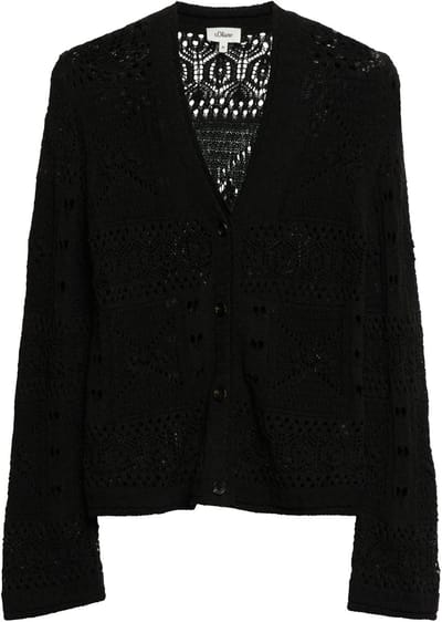 V-hals Cardigan met knoopsluiting voor dames s.Oliver