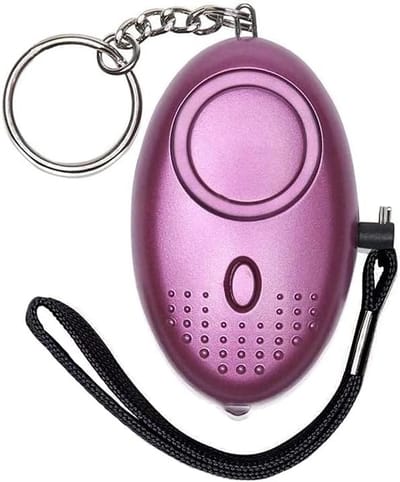 CVD® Persoonlijk alarm sleutelhanger 140 DB, SOS-alarm met LED-licht, zelfverdediging beveiligingsalarm persoonlijke alarmen voor kinderen, vrouwen, nachtwerkers, en ouderen