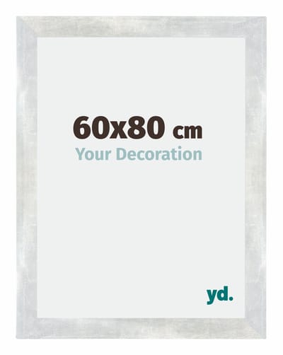Your Decoration - Puzzellijst 60x80 cm - Zilver Glanzend Vintage - Puzzellijst 1500-2000 stukjes - MDF Fotolijst - Mura