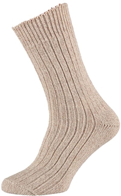 Angro - 3-Pack - Stevige Noorse Sokken - Merino Wol - Meraklon - Heren / Dames - beige - 48-50 - 125006000
