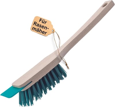Novaliv borstel grasmaaierreiniger grasmaaierborstel met schraper 30cm grasmaaierborstel voor elektrische zitmaaiers & grasmaaiers evenals handborstels & heggenscharenreinigers geschikt