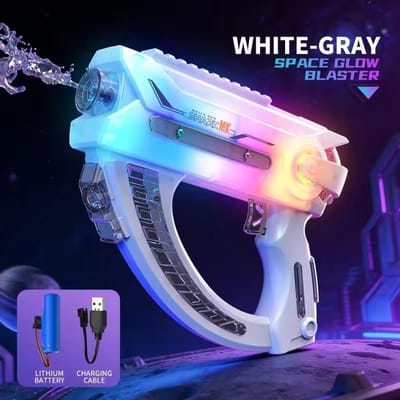 Space Glow Blaster Kinderen Elektrisch Waterpistool Speelgoed Automatisch Continu Schieten Spuitpistool Zomer Buiten Spel Speelgoed Voor Kinderen