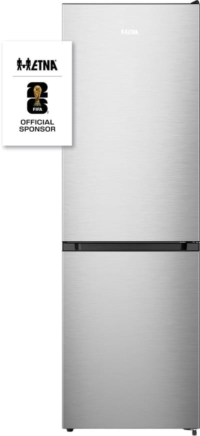 ETNA KCV587NRVS - Koel-vriescombinatie 187cm Hoog - Vrijstaand - RVS - Energielabel A - 304l - Super Freeze - 35 dB - LED verlichting